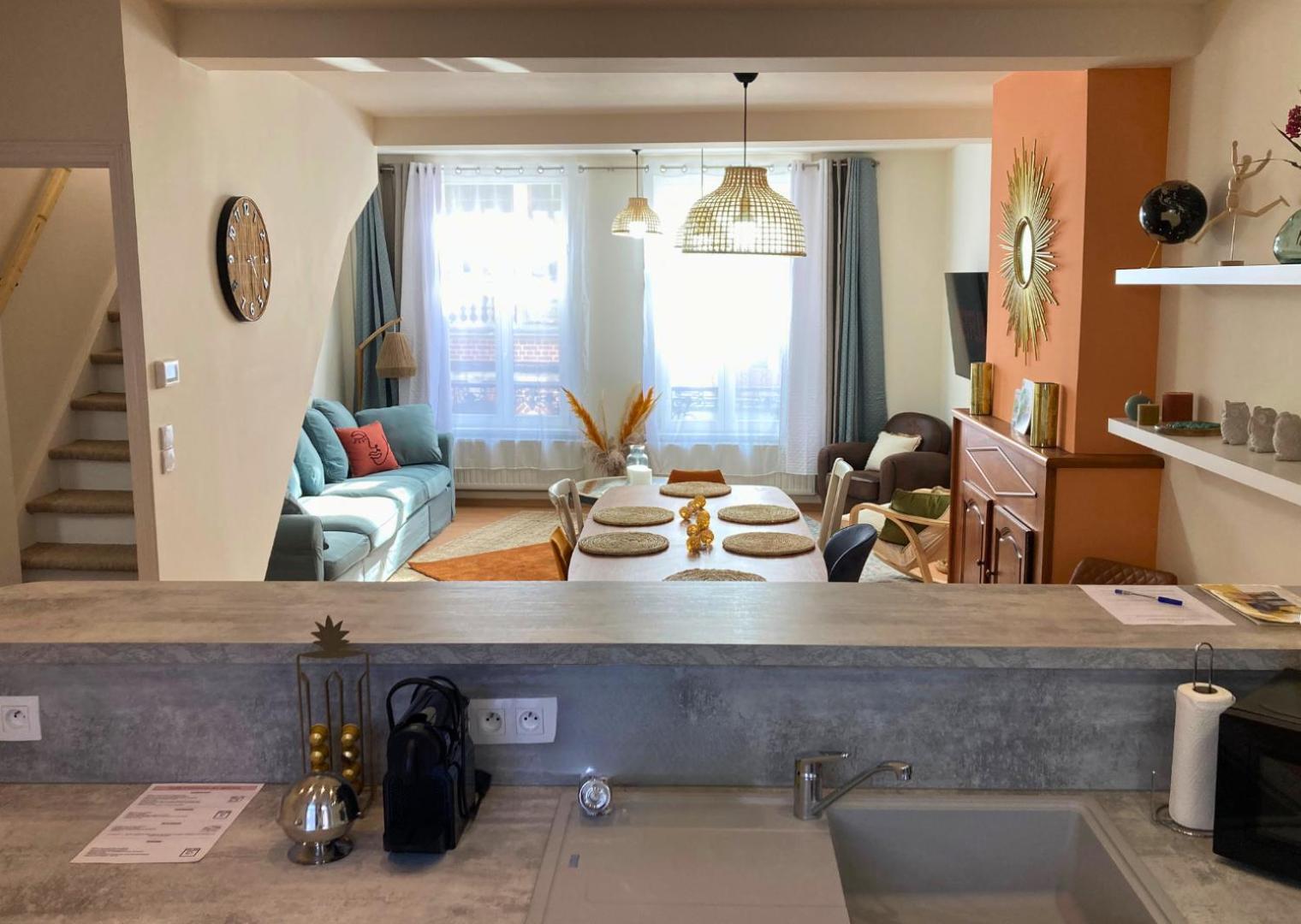 Le Bohemian Chic - 4 Chambres En Hypercentre De Saint-Omer, Ideal Pour Les Groupes ภายนอก รูปภาพ